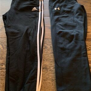 Under Armour/Adidas Kids Black Joggers
